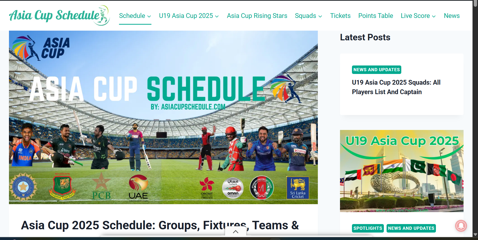 Sports Event Website